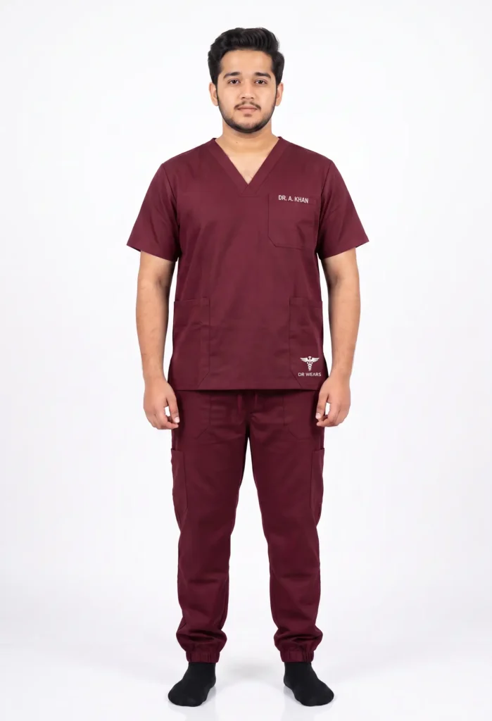 Burgundy scrubs — DrWears